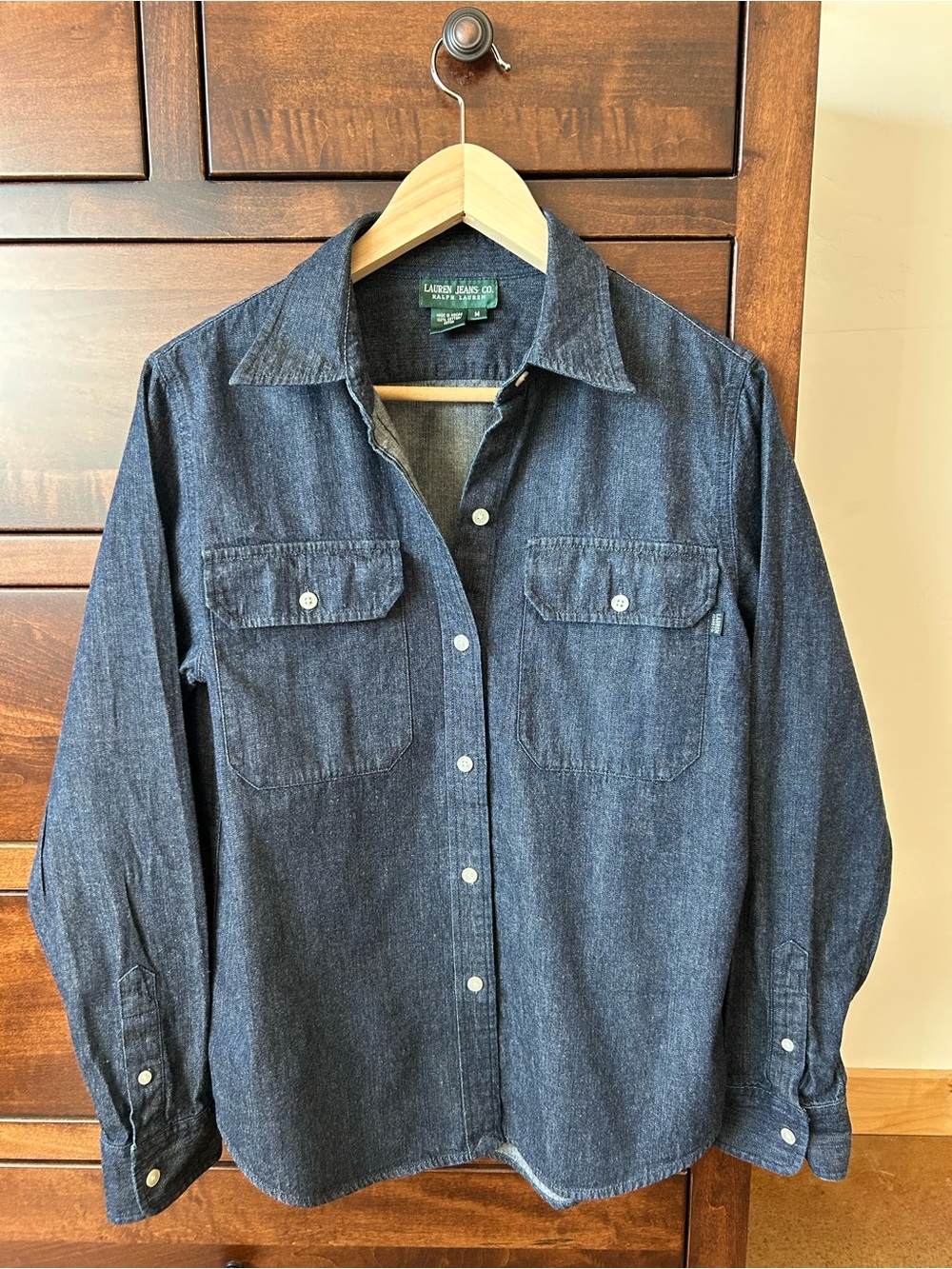 Ralph Lauren Dark Indigo Denim Button-Down Shirt